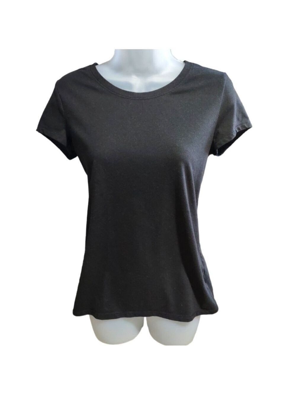 No Boundaries Black Scoop Neck Top Junior Large